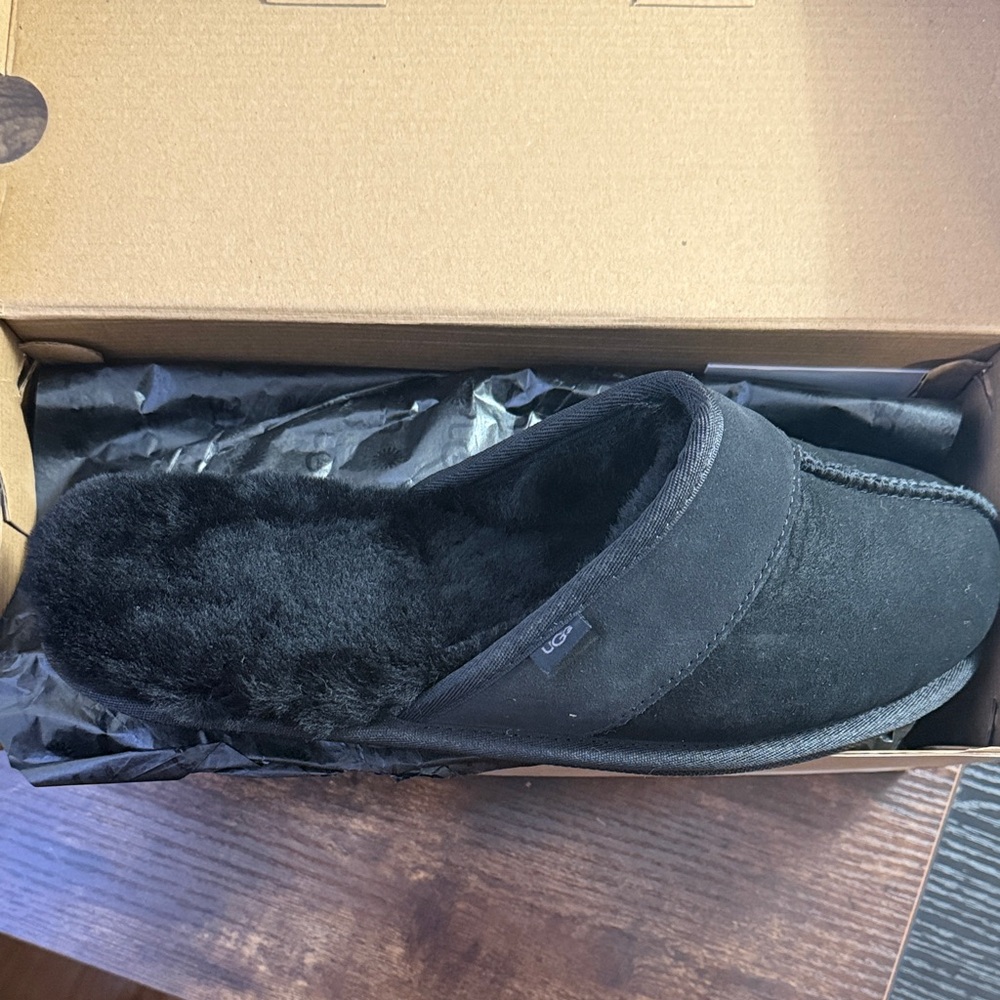 UGG Men's Black Suede Loafers